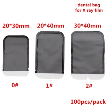 100Pcs/taske Dental Hjælpematerialer Materialer Dental Barriere Konvolutter Dental Tasker For X-ray Film, 0# 1# 2# X-ray Film Tasker Tandlæge Lab