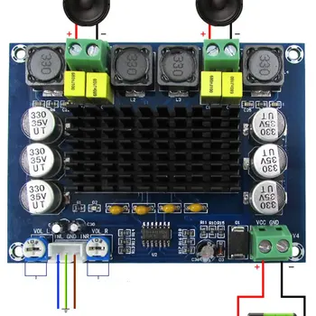 TPA3116D2 Dual-channel Stereo High Power Digitale Audio Eindversterker Bord 2*120 w XH-M543 Til hjemmebiograf Eller Firkantet Ect.