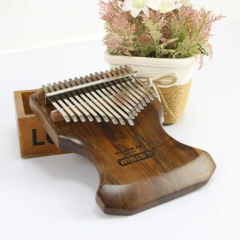 WDOOMAN1969 17-tasten Africanblackwood massivt træ thumb piano Kalimba finger klaver Mblia musikinstrumenter