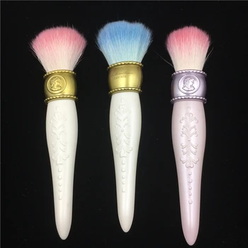 Luksus Makeup Pensler Goat Hair Powder Blush, Contour Kosmetisk Pensel Makeup Metal Hånd Spejl, Børste Stå Japansk Mode
