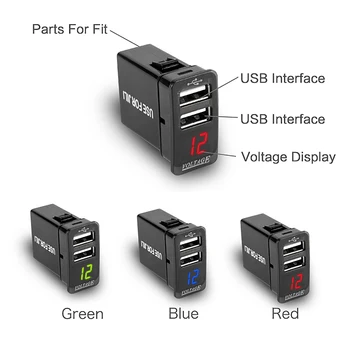 5V/4.2 EN Dobbelt USB Bil Elektroniske Bil, Mobiltelefon, Bil Oplader Adapter Driftsspænding: 12-24V Brug for JILI GSGL USB-Interface