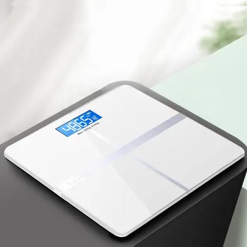 Bluetooth-Skalaer-Gulvtæppe kropsfedt Skala Smart Elektronisk Baggrundsbelyst Display LED Digital kropsvægt Skalaer Badeværelse Balance BMI