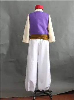 Custom Made Aladdin-Lampe Prins Aladdin-Kostume Til Voksne Mand Dans Fest Filmens Cosplay Kostume