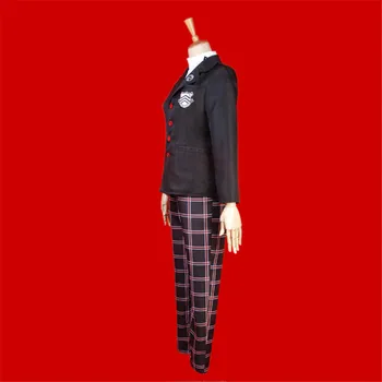 Anime Cosplay Persona 5 Cosplay Kostume Akira Kurusu / Ren Amamiya Skole Uniform til Unisex Frakke + Top + Bukser ensartet sæt