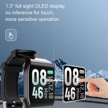 1,3 Tommer Full Touch Styring farve tv med smart armbånd Vandtæt Skridttæller puls/Blodtryk Overvågning Smart Ur