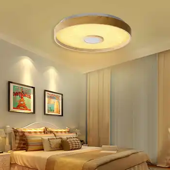 80W Moderne LED-loftslampe Smart Telefon bluetooth Musik Højttaler APP-Fjernbetjening, Lys RGB-Dæmpbar Soveværelse Loft Lampe 220V