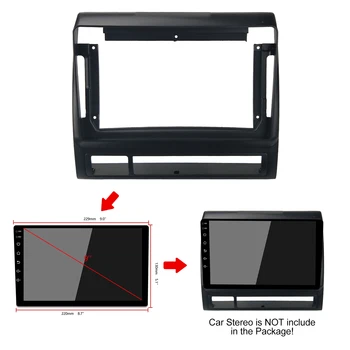2Din Bil DVD-Frame Lyd Montering Adapter Dash Trim Kits Facia Panel 9