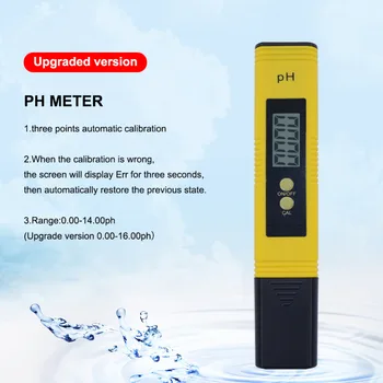 Yieryi Protable LCD Digital Pen Type PH-Meter-Rækkevidde: 0.00~14.00 vandkvalitet Tester for Akvariet Swimmingpool Vand, Vin, Urin