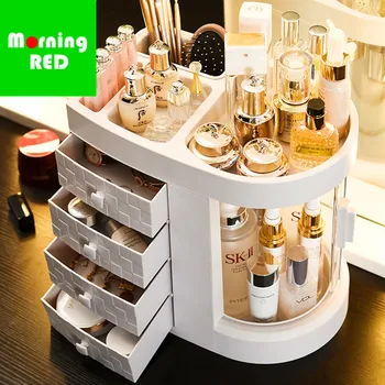 Nye Anbefale Plast Skuffe Luksus Kosmetiske opbevaringsboks Soveværelse toiletbord Makeup Organizer Lad Din Skønhed med Lethed