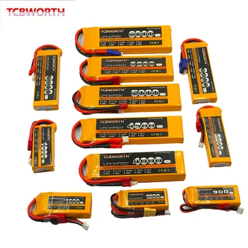 Nye 2S 7.4 V 1200mAh 2600mAh 3000mAh 3500mAh 4000mAh 5000mAh 25C 35C RC LiPo Batteri 2S For RC Fly Drone Helikopter Bil Toy