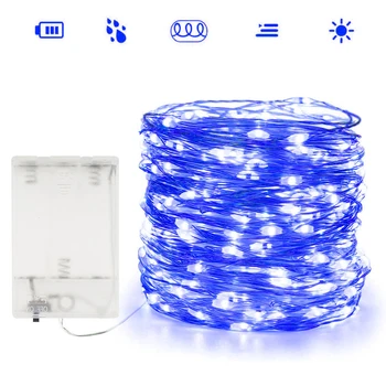 Julepynt for Hjem til det Nye År 2021 RGB LED Strip Light 10M Garland Fe String Lys til juletræspynt
