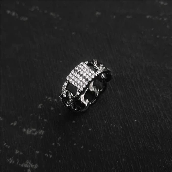 MEIJI Nye S925 Sterling Sølv, Kaki Pin-Ring Index Finger Ring Camouflage Sort Høj Kvalitet Par Ring Luksus Monaco Smykker