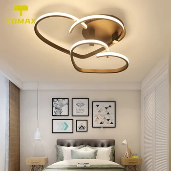 Soveværelse Lampe Kreative Personlighed, Hjerte-Formet Loft Lampe, Enkelt Og Moderne Værelser Lampe Restaurant Lampe Atmosfære, Varm Og Romantisk Lam