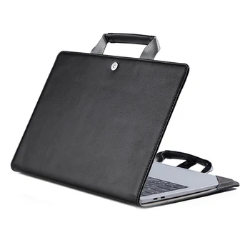 Læder Notebook Cover Laptop Sag med Håndtag Vandtæt Computer Sleeve til Macbook Air 12