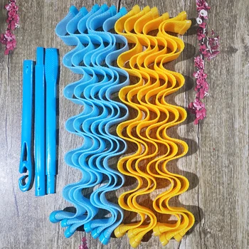 12PCS Vand krusning DIY Magic Hair Curler Bærbare Frisure Roller Pinde Holdbar Skønhed Makeup Krøllet Hår Styling Værktøj