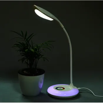 LED Touch-Dæmpbar Læsning bordlampe Base Farve Ændring af USB-Genopladelige bordlampe Til Undersøgelse Soveværelse Stue