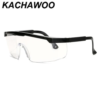Kachawoo halv frame briller rammer stor størrelse mandlige sorte briller for at beskytte øjnene anti-fog kvindelige unisex 2020 hot salg drop skib