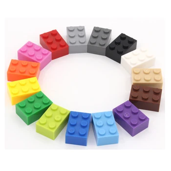 100pcs byggesten 2×3 mursten dele der er Kompatible med kendte mærke af eksponeringsscenarier for Tidlig uddannelse legetøj for børn