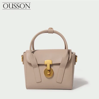 OUSSON Luksus designer håndtaske 2020 nye Cow leather håndtasker Skulder tasker Messenger tasker til kvinder bolsa feminina