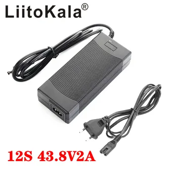 LiitoKala 36V 2A LiFePO4 batteri Oplader output 43.8 V 2A oplader 36V LiFePO4 Oplader, der Bruges til 12S 36V Elektrisk cykel batteri LFP
