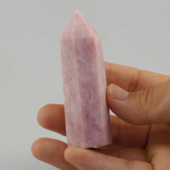 Naturlige Pink Opal Rosa Kvarts Krystal Wand Healing Perle Sten Rock Sekskant Obelisk Punkt Mineraler Prøve Feng Shui Home Decor
