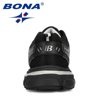 BONA 2020 Nye Designere Lys løbesko Mænd Sport Sko Åndbar Sneakers Mand Højde Stigning Komfortable Walking Fodtøj