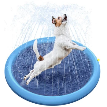 Nye Oppustelige Vandlege Drys Splash Spille Mat Udendørs Baghave Sprinklere Legetøj Til Børn Dog Springvand Baby Vand I Soppebassinet