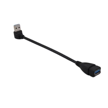 Type L 20cm USB 3.0 ER Mand til 3.0 AF Kvindelige 90 Vinklet Udvidelse Adapter kabel til højre/venstre/op/ned kabel til Tablet