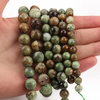 Naturlige Chrysopras Sten Perler Grøn Opal Spacer Løse Perler Til Smykker at Gøre Diy Armbånd Tilbehør 15