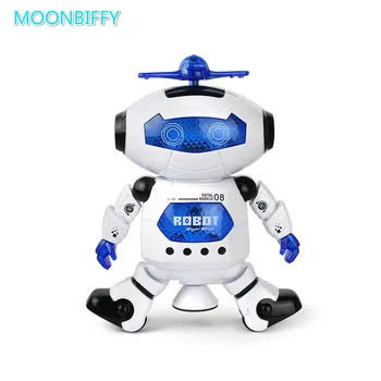 Moonbiffy Smart Space Dans Robot Elektroniske Gå Legetøj Med Musik, Lys Gave Til Børn Astronaut Legetøj, Barn