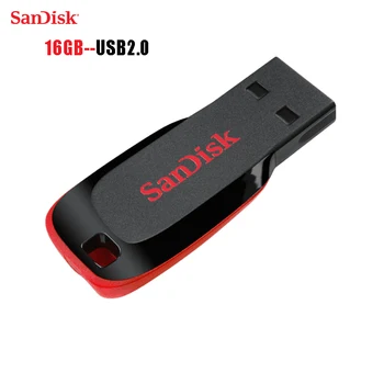 SanDisk CRUZER BLADE USB-FLASH-DREV CZ50 USB 2.0-128G 64G 32G 16G 8G 4G mini Pen-Drev PenDrive Støtte af den Officielle Kontrol