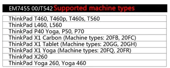 LTE 4G Internet er inkluderet modul EM7455 00JT542 GOBI6000 til Lenovo Thinkpad L460, P40, P50, T460, X1 CARBON/YOGA, X260, YOGA260