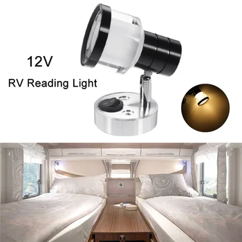 12V Camper Lampe LED Interiør Læsning Lys RV Mur Spot Lys For Camping Van Campingvogn, Båd Autocamper