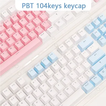 PBT Gennemskinnelige Baggrundslys Tasterne 104 Nøgler Mekanisk Tastatur Nøglen Hætte Dobbelt Shot-Tasten Cap For Cherry MX