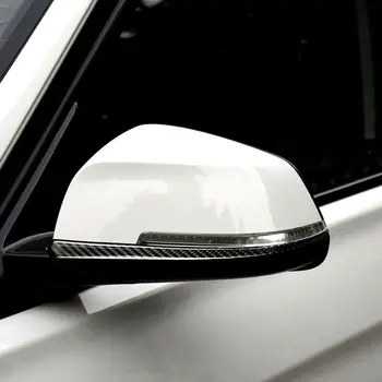 2x Rearview Side Spejl Carbon Fiber Stribe Trim Til BMW F30 F32 F34 3 4 Serie Bil Spejl Mærkat