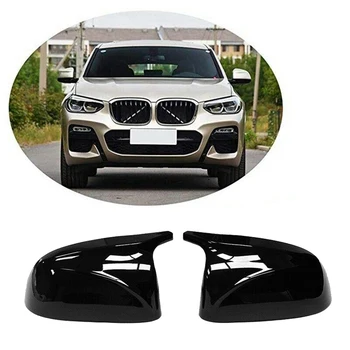 1 Par Bil bakspejl Dækning For Nye BMW X3 G01 X4 G02 X5 G05 Udskiftning Sort Højglans Rearview Spejl Cover