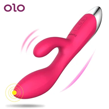 OLO Rabbit Vibrator Dildo og G-spot Massage Kvindelige Onani Vagina, Klitoris Vibrator Klitoris Stimulering 9-Tilstand, sexlegetøj til Kvinde