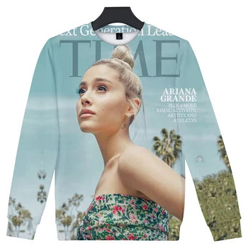 2019 Ariana Grande 3D Printet O-Hals Sweatshirts Kvinder/Mænd Mode langærmede Sweatshirts Hot Salg Casual Streetwear Tøj
