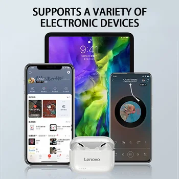 Originale Lenovo LP1S TWS Trådløse Bluetooth-Hovedtelefoner I-øret Støj Reduktion HIFI Stereo-Touch Kontrol Headset Til Smartphones