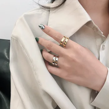 S'STEEL 925 Sterling Sølv Ringe Til Kvinder Guld Ring Anillos De Plata De Ley Mujer Bijoux Argent Massivet Pour Femme Fine Smykker