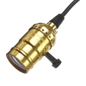 Høj Kvalitet E27 Vintage Retro Lampe Base Holder Vedhæng Pære til at Lyse Skrue Stik 4 Farver Med Switch/Ikke Skifte 110V/220V