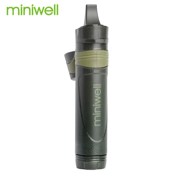 Miniwell udendørs gear 98 g let vand filter halm til friluftsliv og rejser