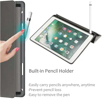Etui til iPad 8. Generation 10.2 2020 Tablet Funda Magnetisk Flip Stå PU Læder Smart Cover til iPad 7th Generation 2019 Sag