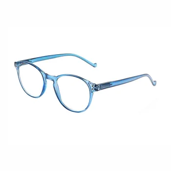 5 Par Unisex Anti-blå Briller med Oval Ramme, Let og Simpel Computer-Briller (Dioptri: 0~+400)