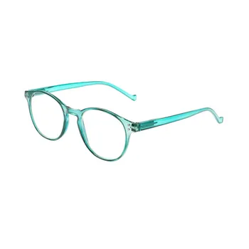 5 Par Unisex Anti-blå Briller med Oval Ramme, Let og Simpel Computer-Briller (Dioptri: 0~+400)