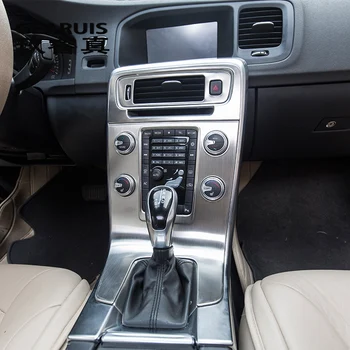 Bil styling Interiør Trim Aircondition CD-kontrolpanel dekoration Klistermærker dækker For volvo S60, v60 cv60 auto tilbehør