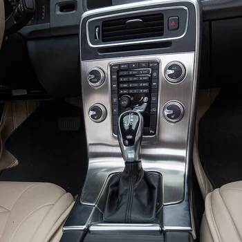 Bil styling Interiør Trim Aircondition CD-kontrolpanel dekoration Klistermærker dækker For volvo S60, v60 cv60 auto tilbehør
