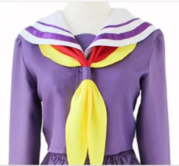 The Game Of Life Ingen Spil, Ingen Liv Cosplay Kostume Nye Nogemu Noraifu Shiro Kawaii Piger Sailor School Uniform Kjole, Der Passer