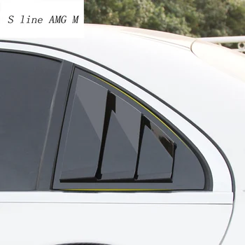 Bil Styling bagruden Trekant Skodder udsmykning panel Dækker Klistermærker Trim Til Mercedes Benz C-klasse W205 Auto Tilbehør