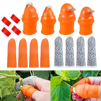 12 Pack Silikone Tommelfinger Kniv, Separator Finger Kniv Plante Kniv Vegetabilske Havearbejde Værktøjer til Trimning af Frugt, Grøntsager